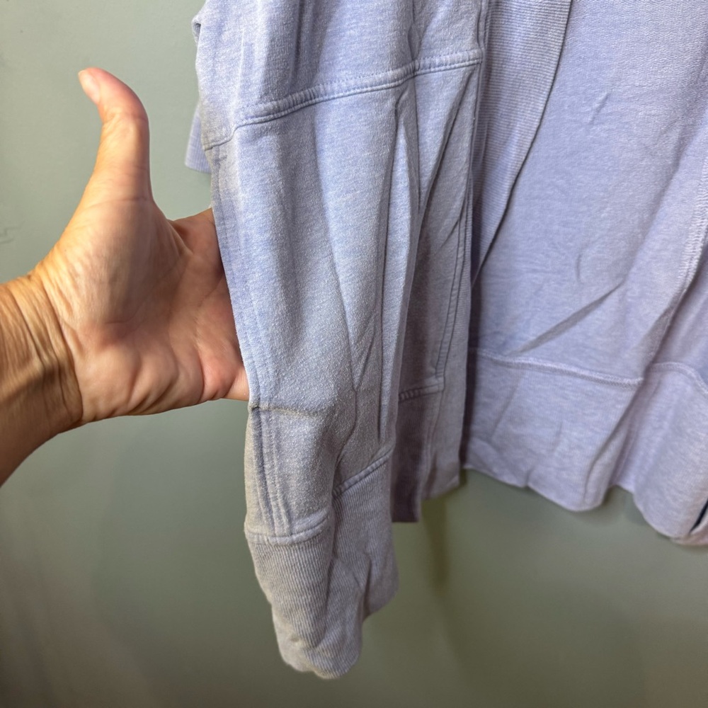 Athleta Lotus Textured Wrap Cardigan Light Blue Open Shrug. XXS/XS - Picture 7 of 11